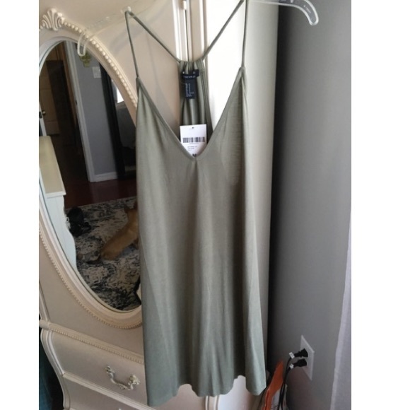 Forever 21 Dresses & Skirts - Forever21 Short Olive Green Dress Size M